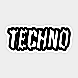 techno dynamic logo Sticker